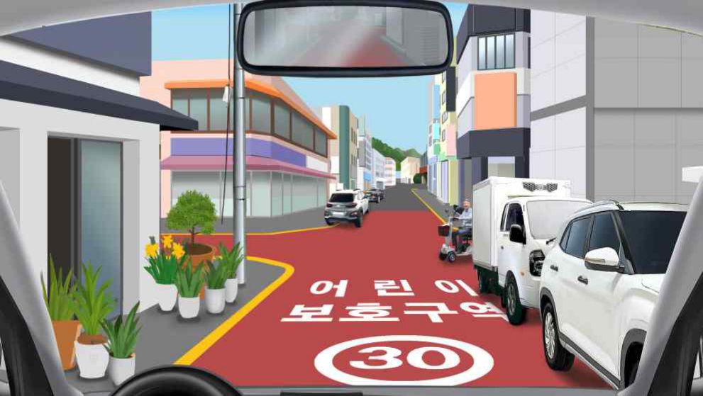 Driving in a children's protection zone · Vehicles stopped or parked at the entrance of an intersection without traffic lights