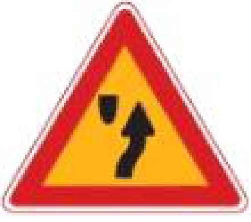 What is the safe way to drive where this safety sign is posted?