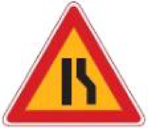 Which description of this safety sign is correct?