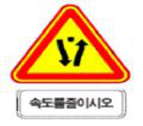 在设有下列安全标志的道路上，最安全的驾驶方法是？