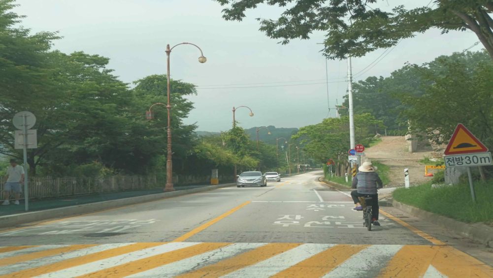Bicycle priority road · Speed bump ahead · Poor road surface due to fallen leaves, sand, etc.